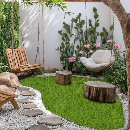 Miniatura 7 de ACRYCS Musgo falso verde musgo de 39 x 39 pulgadas para decorar césped artificial para plantas de interior, manualidades, centros de mesa, centros