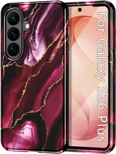 Miniatura 21 de Btscase para Samsung Galaxy S25, [Probado contra caídas de grado militar] Funda protectora de diseño de patrón de mármol, resistente, delgada