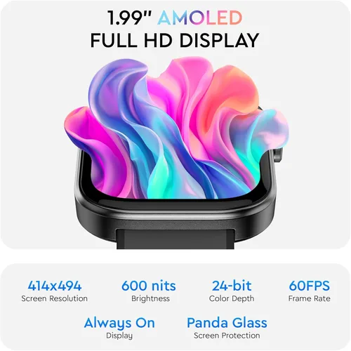 Miniatura 3 de OCTANDRA Beyond VeryFit - Reloj inteligente para hombres y mujeres, pantalla AMOLED de 1.99 pulgadas, voz AI, 3ATM, reloj de seguimiento