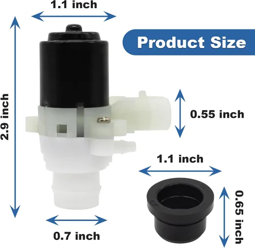 Miniatura 2 de 104307 T4695001 104252 Reemplazo de la bomba de líquido para limpiaparabrisas de camión Kenworth T880 T680 y Peterbilt 320 330 335 340 357 362 365