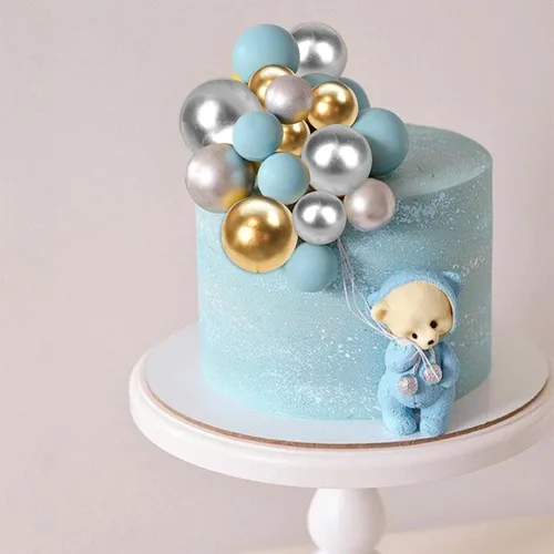 Miniatura 21 de Rsstarxi 30 piezas de mini globos y bolas de espuma para tartas – Insertos de pastel de bricolaje para bodas, aniversarios y decoraciones de fiesta