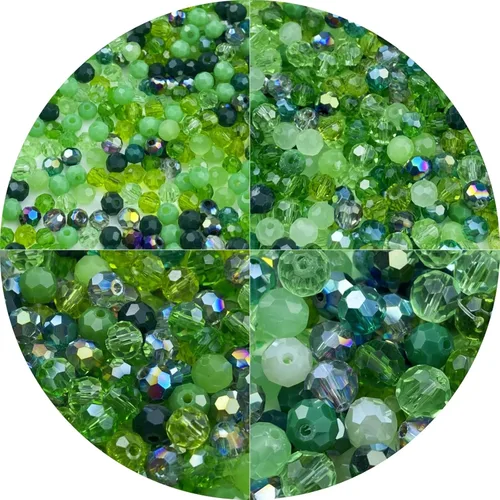 Miniatura 18 de 200 cuentas redondas de cristal de vidrio de 6mm, cuentas espaciadoras facetadas redondas para hacer joyas, pulseras, aretes, collares, campanillas