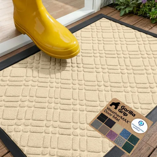 Miniatura 66 de Gorilla Grip - Tapete WeatherMax todoterreno 100% impermeable, caucho natural, resistente a manchas y decoloración, perfil bajo, interior y Grafito