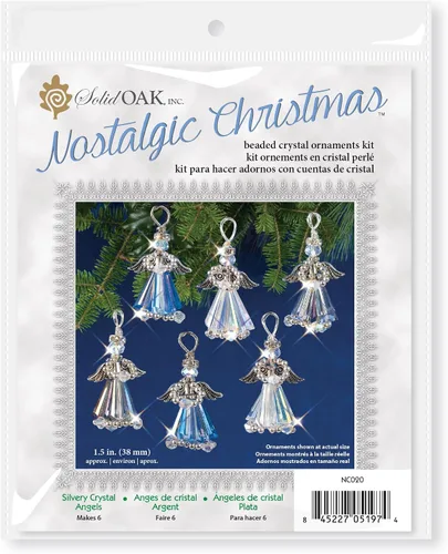 Miniatura 3 de Solid Oak Kit Bead Orn Crystal AngelSlvr