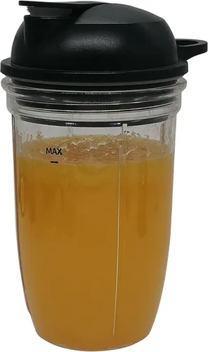 Miniatura 3 de Cuchilla de fresado plana de repuesto con taza de 18 oz y tapa para NutriBullet Blender Combo (NBF10500/NBF70500/ZNBF30400Z/ZNBF30500Z/NBF50400)