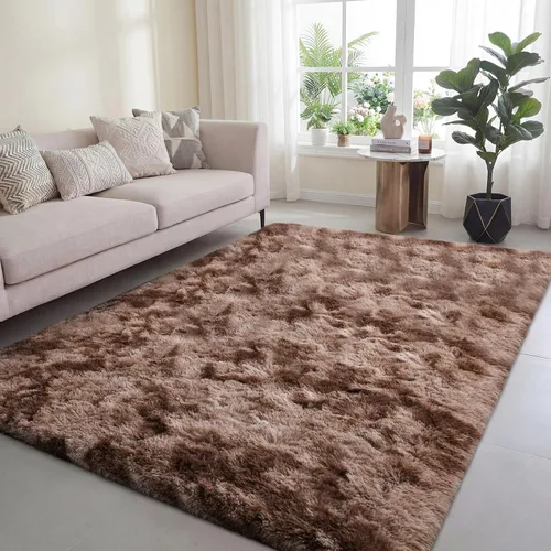 Miniatura 26 de Poboton Alfombras de área lavables a máquina de 8 x 10 pies para sala de estar, dormitorio, alfombra suave y esponjosa, alfombra de suelo