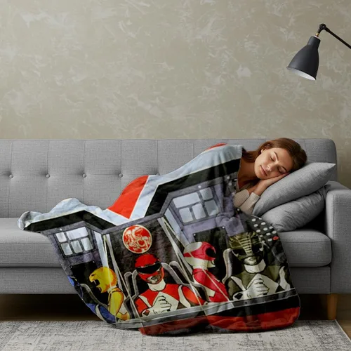 Miniatura 5 de Surreal Entertainment Power Rangers - Manta de forro polar más suave y cómoda para adultos y niños, mide 60 x 45 pulgadas