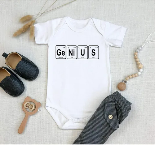 Miniatura 3 de Genius Brillian Funny Onesie Smart Message Clever Body para bebé