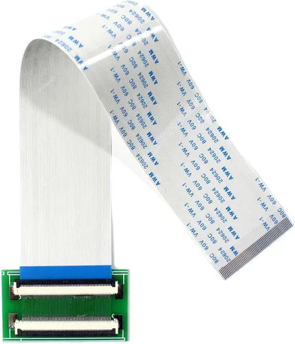 Miniatura 5 de VSDISPLAY 30Pin a 30Pin ZIF 0.020 in Adaptador de conector con cable plano de extensión FFC Extend