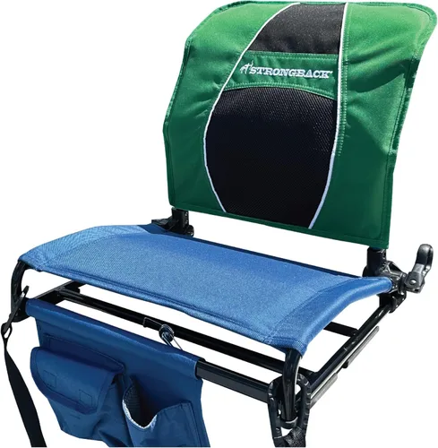 Miniatura 9 de STRONGBACK Lumbar Support Stadium Seat for Bleachers – Ergonomic Chair with Back Support for Adults & All-Day Comfort Negro/Gris