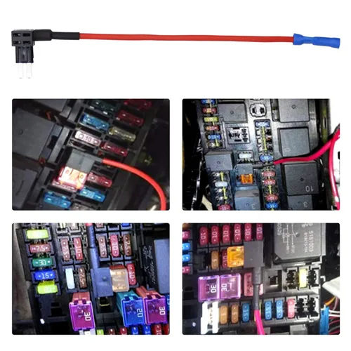 Miniatura 2 de Paquete de 10 adaptadores de fusible de 12 V para automóvil Add-A-Circuit, Micro II Micro II Micro 2 APT ATR Blade Fuse Holder con hoja 10A 15A 20A