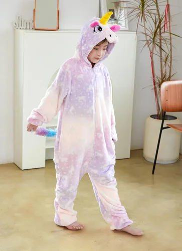 Miniatura 12 de Mameluco de unicornio para pijamas de animales, cosplay, disfraz unisex de Halloween