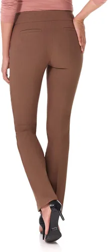 Miniatura 3 de Rekucci - Pantalones elegantes y rectos para mujer fácil de ponerse para uso diario con control de barriga