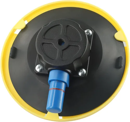 Miniatura 8 de Ventosa de vidrio Ventosas de vacío de 6 pulgadas para levantar vidrio grande con base de montaje de bomba de mano, herramienta de ventosa