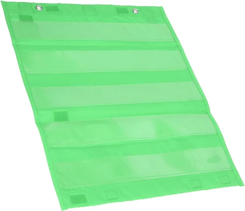 Miniatura 5 de Tabla magnética de bolsillo, 5 filas de bolsillos transparentes, organizador de horarios para profesores, escuela en casa, aula, educación
