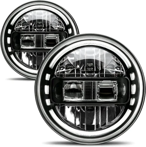 Faros delanteros LED de 7 pulgadas aprobados por DOT para Jeep Wrangler JK LJ CJ TJ 1997-2018, faros Hummer H1 H2-2020 de patente exclusiva.