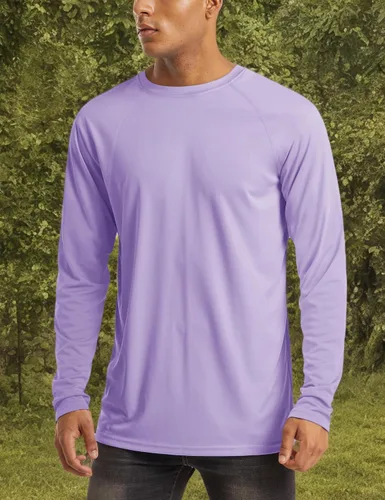 Miniatura 24 de MAGCOMSEN Camisas de manga larga para hombre, protección solar UPF 50+, camisetas atléticas para senderismo, correr, entrenamiento, protección