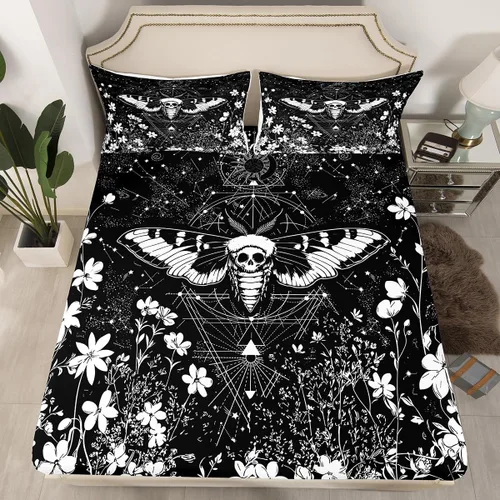 Miniatura 30 de Erosebridal Phoenix - Juego de sábanas de tamaño matrimonial, juego de sábanas bajeras de Phoenix con estampado de pájaro mágico para niños, Color 14