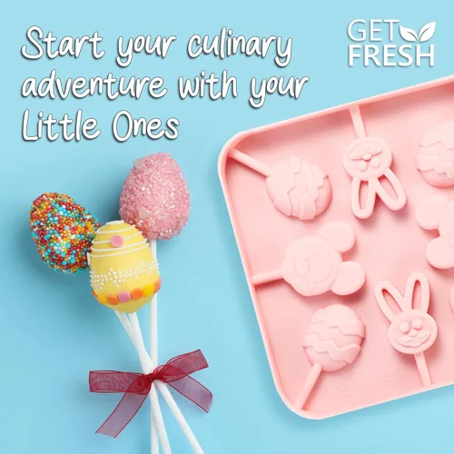 Miniatura 9 de GET FRESH Juego de herramientas para hacer helados y dulces para niños, 8 moldes de silicona para hacer helados de gelatina para niños, moldes