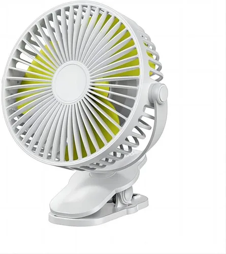 Miniatura 10 de Ventilador compacto con clip, 6 pulgadas - 5000 mAh recargable con batería para cochecito de bebé, personal al aire libre, asiento de automóvil