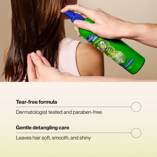 Miniatura 3 de Suave Spray desenredante de manzana para niños, acondicionador sin desgarros para niños, suaviza y domina los nudos para un cabello suave