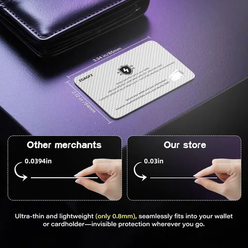 Miniatura 6 de Tarjetas de bloqueo RFID, juego de bloqueador de tarjetas de débito NFC sin contacto premium y protector de pasaporte para hombres y mujeres, diseño
