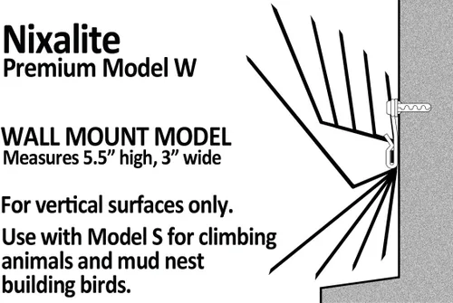 Miniatura 3 de Nixalite Picos para pájaros montados en la pared Premium Modelo W (tiras de 8 pies, 4-2 pies)