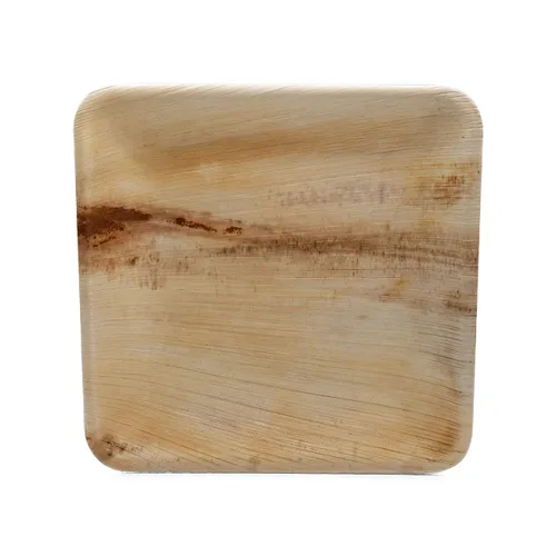 Miniatura 5 de Platos cuadrados de 9 pulgadas; biodegradables; platos para bodas, fiestas y eventos, paquete de 8 de 25 platos, 200 platos