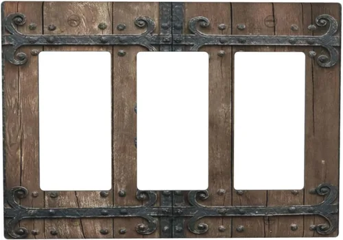 Miniatura 106 de Cubiertas Decorativas para Placas de Interruptor Boho Country Eucalipto Rústico Acuarela Hojas Verdes 2 Gang Placa de Pared Cubierta de Placa