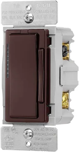 Miniatura 3 de Eaton - Regulador de intensidad inteligente mediante WiFi WFD30-C7-SP-L funciona con Alexa, kit de cambio de color (marrón/negro/gris), dispositivo