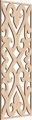 Miniatura 112 de Keene Paneles de pared decorativos de madera con calado, 9 3/8 pulgadas de ancho x 24 3/8 pulgadas de alto x 1/4 de alto, roble rojo rojo (Red Oak)
