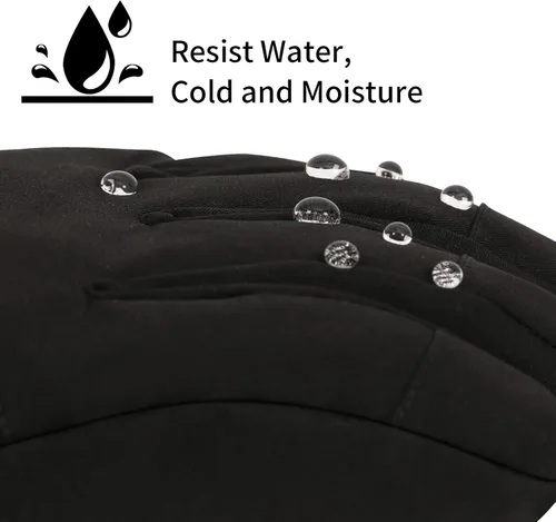 Miniatura 3 de Guantes de moto de nieve, guantes de esquí para hombres y mujeres, impermeables, resistentes al viento, guantes de snowboard para pantalla táctil