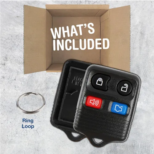 Miniatura 3 de keylessoption sólo el caso Keyless Entry Remote Key Fob Shell, Negro