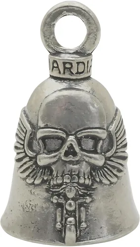Miniatura 37 de Guardian Bell Good Luck Bell w/Keyring & Black Velvet Bag Motorcycle Bell Lead-Free Pewter Made in USA Phoenix Biker