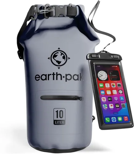 Miniatura 9 de Earth Pak Bolsa seca impermeable con bolsillo con cremallera, mochila impermeable para mantener el equipo seco Amarillo