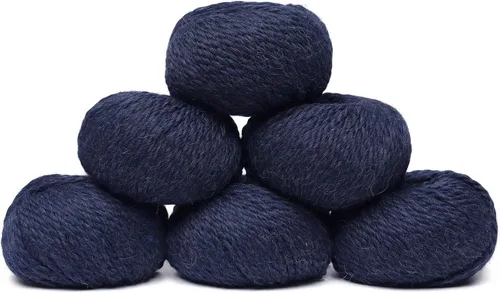 Miniatura 60 de Juego de 3 madejas 100% de lana de alpaca bebé, peso voluminoso, fabricadas en Perú, celestial suave y perfecto para tejer y tejer a ganchillo