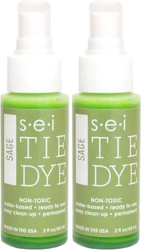 Miniatura 50 de S.E.I. Botella de spray de teñido anudado de caléndula: 2 oz. Spray de tinte de tela no tóxico, tinte permanente para ropa DIY, One Step