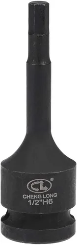Miniatura 18 de uxcell Broca hexagonal de impacto de 1/2 pulgada x H8 (0.315 in), métrica de 3 pulgadas de longitud, uso de acero CR-MO con destornilladores