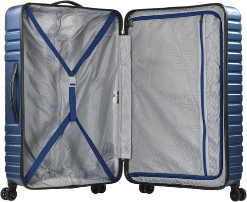 Miniatura 7 de U.S. Traveler Boren - Maleta de viaje de policarbonato resistente con 8 ruedas giratorias, asa de aluminio