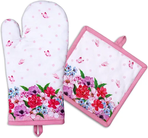 Miniatura 36 de AMOUR INFINI Juego de 2 soportes para ollas de algodón resistentes al calor, antideslizantes de 8 x 8 pulgadas, almohadillas calientes para cocina