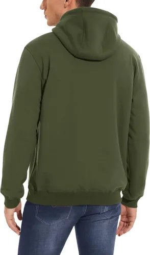 Miniatura 3 de MAGCOMSEN Sudadera con capucha de forro polar Sherpa para hombre
