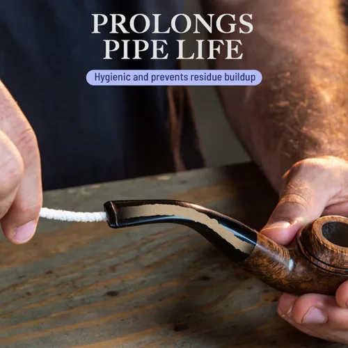 Miniatura 7 de LOVA Limpiadores de pipas de tabaco de cerdas suaves, 200 cepillos de limpieza de tallo de algodón 100% de 6 pulgadas con alambre flexible