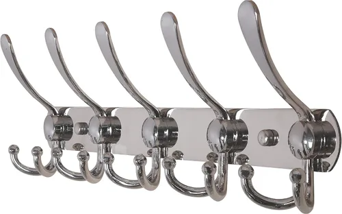 Miniatura 62 de Dseap - Perchero para pared, 5 ganchos triples, resistente, acero inoxidable, riel de gancho de metal para abrigos, sombreros, toallas, bolsos