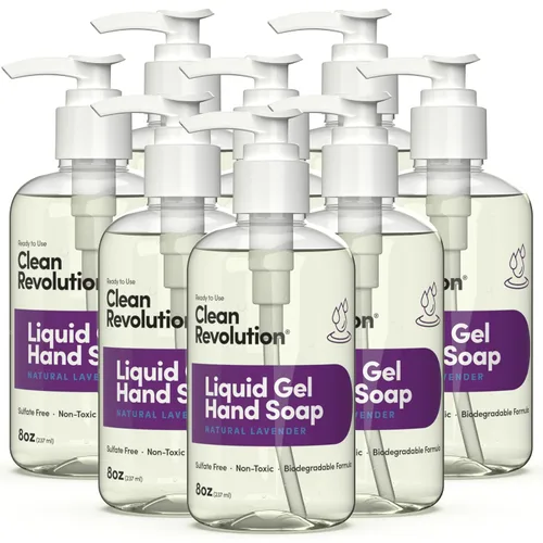 Miniatura 23 de Clean Revolution Jabón de manos en gel líquido, líquido sedoso rico, espuma rápida, enjuague rápido, contiene aceites esenciales reales