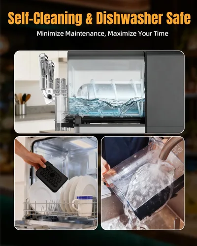 Miniatura 7 de Máquina de granizado de 4 litros x 2 tanques con luces LED, máquina de granizado de alta potencia de 400 W para uso comercial y doméstico,