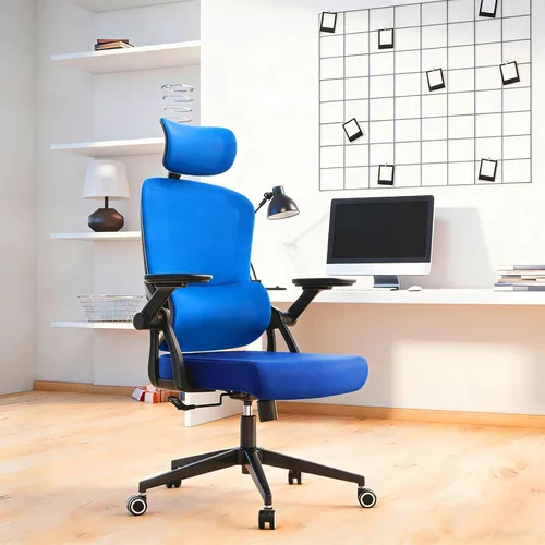 Miniatura 9 de Ergonomic Office Chair - 350LB Comfy Desk Chairs with Adjustable Lumbar Back and Support, Mesh Computer Chairs with Wheels and Arms for Home Office
