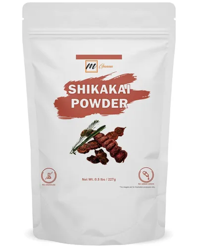 Shikakai/Acacia Concinna Powder 100% puro para el cuidado del cabello | Limpiador y acondicionador natural para el cabello 0.50 libras / 227 GMS / 8