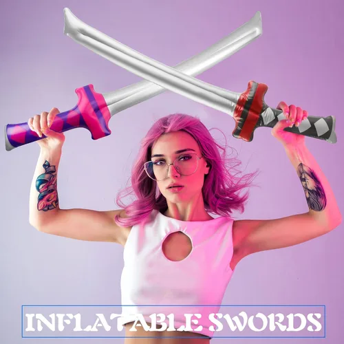Miniatura 4 de Paquete de 30 armas inflables de 30 pulgadas de ninja katana de samurái, armas inflables para niños, Halloween, piscina, suministros de fiesta