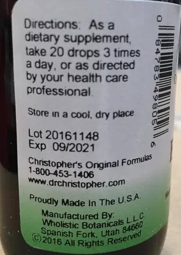 Miniatura 2 de Dr. Christopher's Echinacea Angustifolia Root Alcohol Extract 2 oz