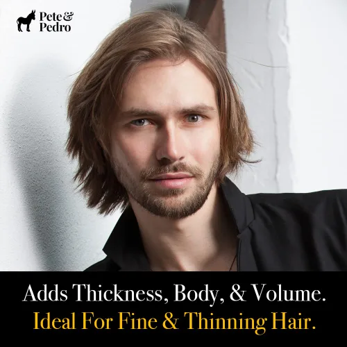 Miniatura 4 de Pete & Pedro THICK Hair Cream – Crema de peinado ligera, espesante y con textura, para cabello fino, fino y delgado, hombres y mujeres, añade